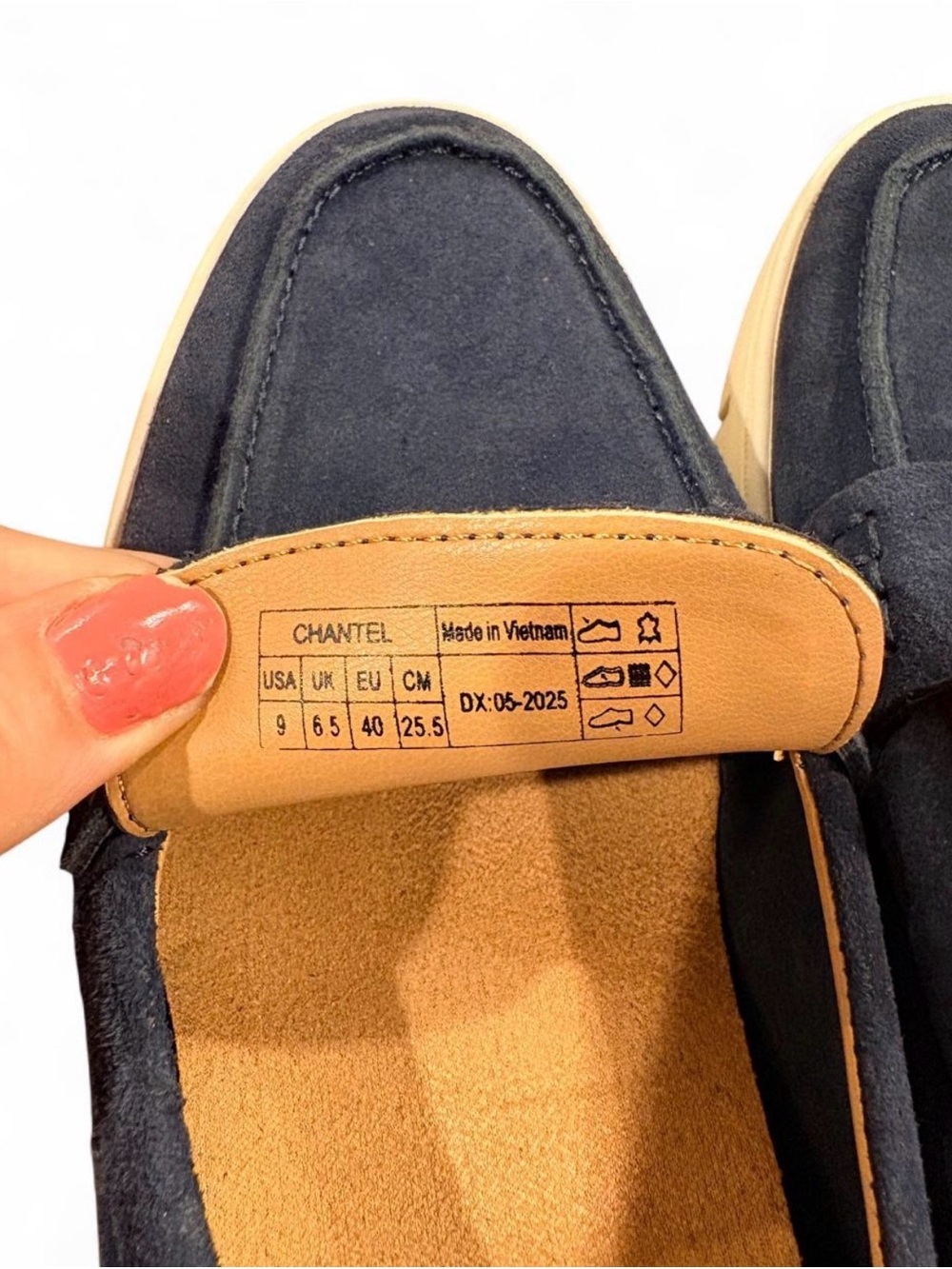 Vionic Chantel Navy Blue Suede Loafers Womens Size 9 NWOB - Picture 4 of 6